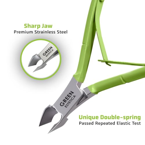 1piece Cuticle Trimmer Nipper 9 Color (Green) - color: Green Nipper - Pack 1
