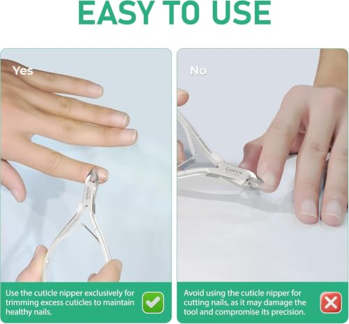 Professional Cuticle Trimmer & Nippers, Stainless Steel Nail Care Tool - color: Pink Nipper With Pusher - Pack 1
