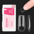 Beetles Medium Square Nail Tips, 500Pcs Nail Kit Medium Square - color: Medium Square 500pcs (Clear)
