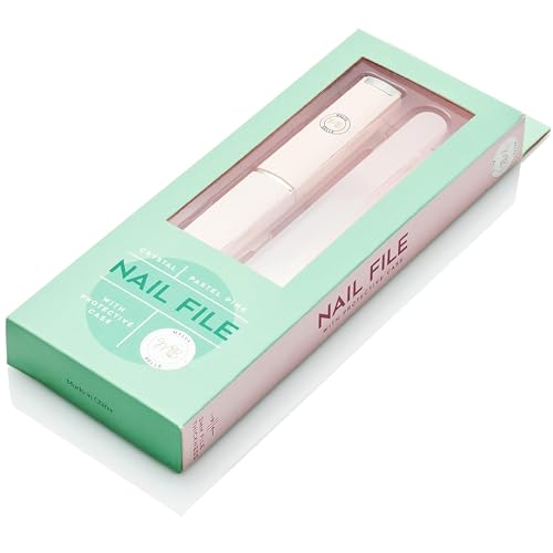 Malva Belle Crystal Glass Nail File for Women - Pastel Pink (3mm) - color: Pastel Pink, size: 3mm (Single)