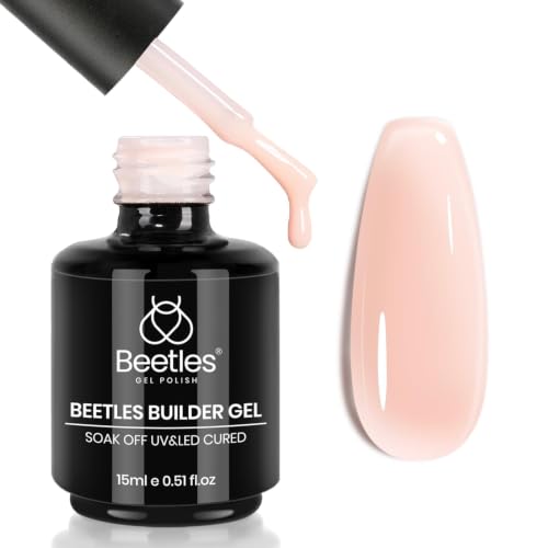 Beetles Builder Gel for Nails,8 in 1 Jelly Nude Color - color: B - Sheer Light Nude