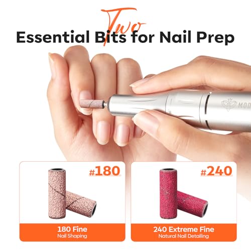 Modelones Nail Drill Bit, 200 Pcs Mini Small Nail Sanding Bands - size: 2 size