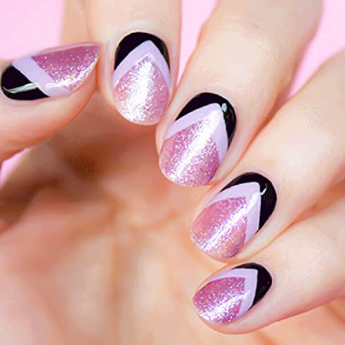 2520 Piece French Tip Nail Guides & Stencils - 90 Self-Adhesive Nail Art Stickers for French Manicure Designs - color: No3