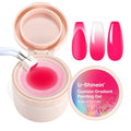 Cushion Gradient Painting Gel,Ombre Nails Aura Nails,Matte Effect - color: Fluorescent Plum Pink