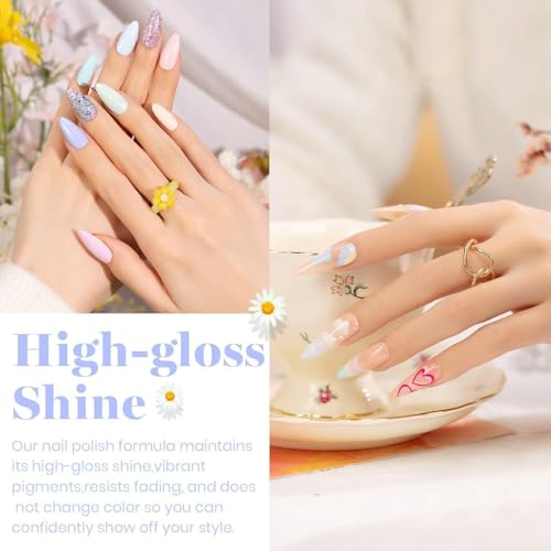 Beetles Pastel Gel Nail Polish Set 20 Colors, Macaron Gel Polish Kit - color: Pastel Paradise 20 Colors