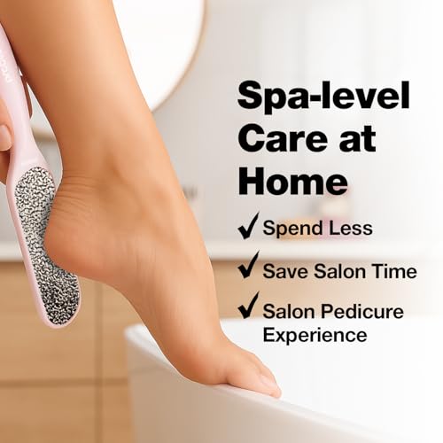 Probelle Double Sided Nickel Foot File Callus Remover, Pink - color: Pink