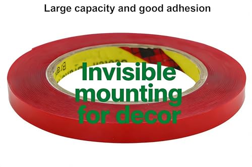 Mounting Tape, Transparent Double Sided Adhesive Roll for Crafts