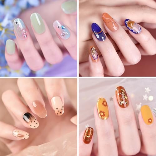 20Pcs Nail Swatch Wheel Nail Polish Display Swatches for Practice - size: Oval