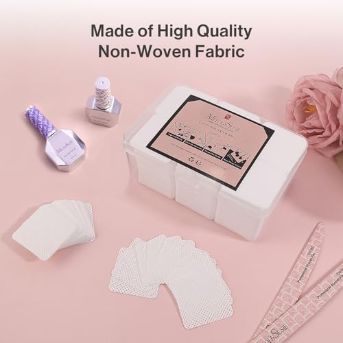 MelodySusie 1050PCS Lint Free White Nail Wipes - size: 1050pcs