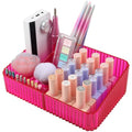 Nail Drill Holder, 10 Holes Nail Drill Machine & Bits Storage Box - color: Rose
