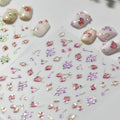 5D Embossed Nail Stickers, Premium Salon-Quality Self-Adhesive 3D Nail Art Decals, Refined Classic Designs for Easy DIY Manicure (Crystal Fruit) - color: Crystal Fruit