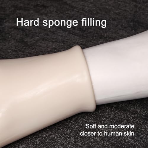 2 MM Professional Silicone Tattoo Practice Arm-Realistic Fake Skin,1:1 Simulation Arm, Store Decoration, for Tattoo Beginners and Artists(WHITE)