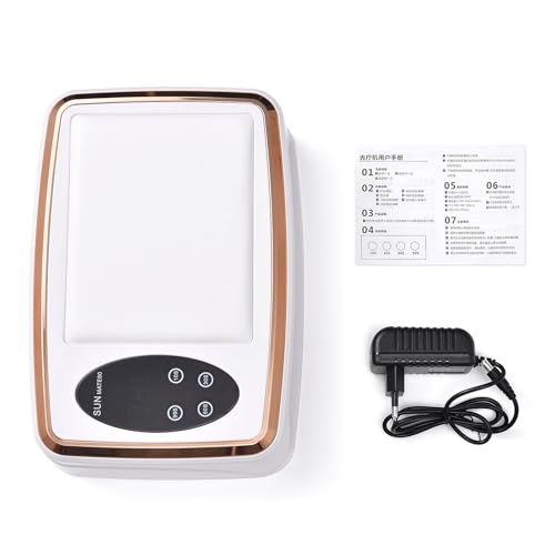 KADS 380W UV LED Nail Lamp with Built-in Hand Cushion & Free Pink Gloves – Professional Gel Nail Dryer for Fast Curing, Salon-Quality Manicure & Pedicure at Home