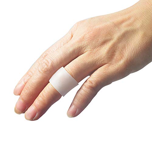 Hoogoo 10 Pack Pinky Toe Sleeves Protectors, Toe Covers, Protect Toe from Rubbing, Ingrown Toenails, Corns, Blisters, Hammer Toes and Other Painful Toe Problems - color: White