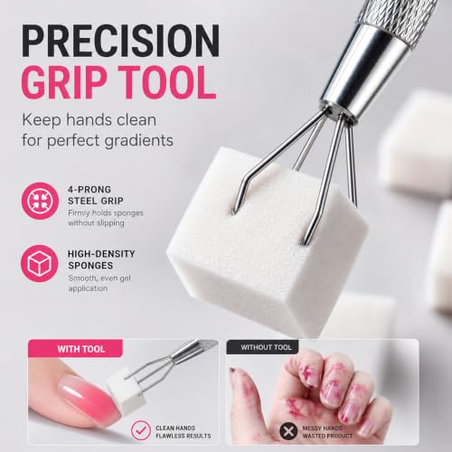 1000Pcs Mini Nail Sponges for Ombre Gradient Art