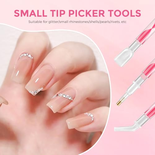 5.0 Pro Rhinestone Picker Tool Kit 16pcs, Bedazzling Pen | Diamond Art Tool - color: Red/White