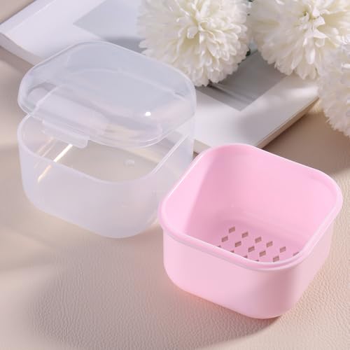 Nail Tool Sterilizer Box, Portable Soaking Box for Nail Drill Bits, Pink - color: Pink