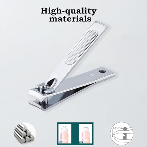 Nail Clipper Set Gifts for Men, 6 Pcs Case Fingernail Clipper Christmas Stocking Stuffers for Adults (Grey) - color: Grey