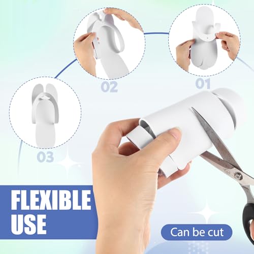 JaGely 100 Pairs Disposable Pedicure Flip Flops EVA Spa White, 0.2cm - color: White, size: Medium