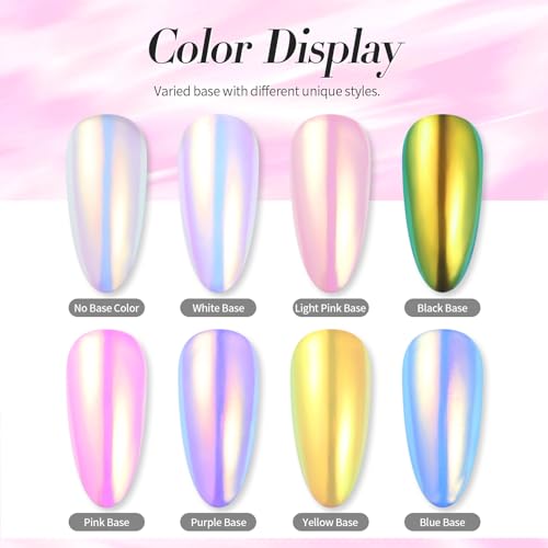 Born Pretty Chrome Nail Powder Auroras Nail Powder Mermaid Pearl Powder - color: Color 1