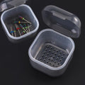 Nail Tool Sterilizer Box, Portable Soaking Box for Nail Drill Bits, Grey - color: Grey