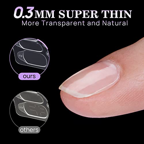 BTArtbox Adhesive Nail Tabs, 20 Sheets, 15 Sizes for Press On Nails