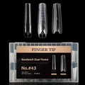140Pcs Sandwich Dual Nail Forms 14sizes Quick Building Gel Nail Extensions-Dual Form with Reusable Top and Bottom Mold Tips (No.#43 (140Pcs)) - size: No.#43 (140Pcs)