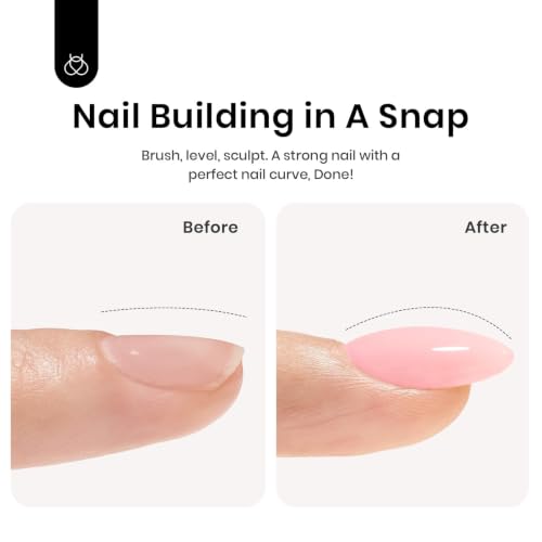 Beetles Pink Builder Nail Gel, 15mL 8 in 1 Gel Builder for Nails - color: B - Blush Pink