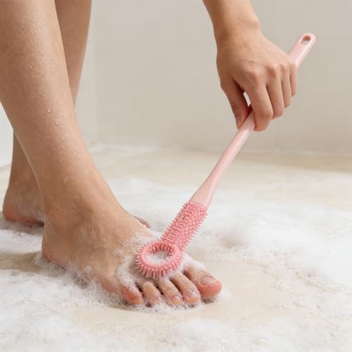 4 Pack Toe Cleaning Brushes with Long Handles
