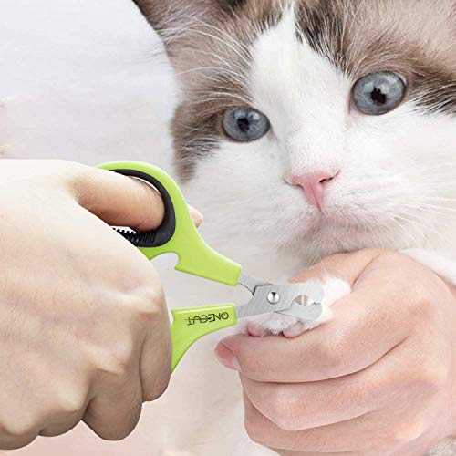 Pet Nail Clippers, Cat & Kitten Claw Nail Clipper Safe Sharp Trimmer - color: Green