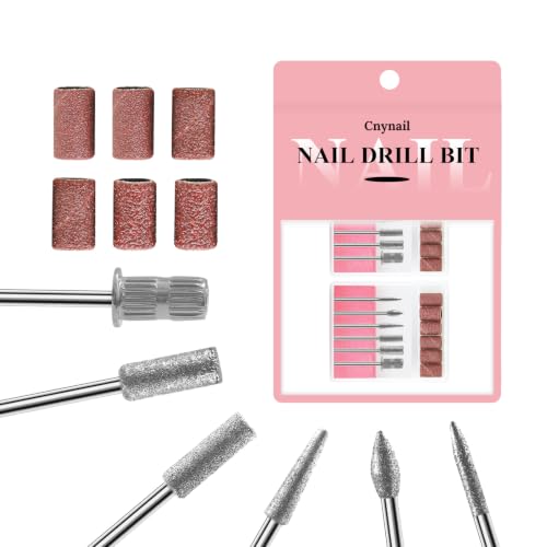 3/32'' Nail Drill Bits Set Diamond Bits and Sanding Band for Acrylic 2 Sets - color: 2 Sets Diamond and Sanding Band