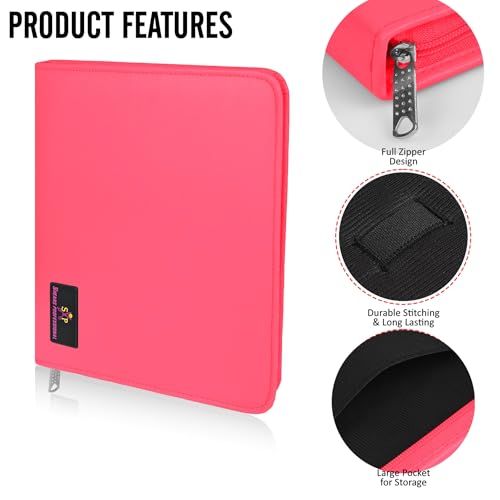 Case Holds 10 Grooming or Beauty Shears (PINK) - color: PINK