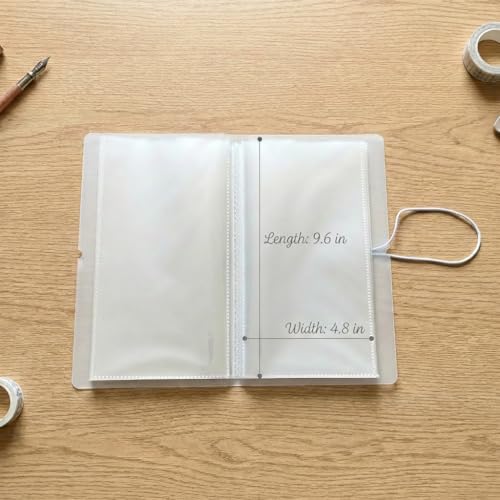 Sticker Organizer Album With 100 Clear Pockets For Sticker Sheets - size: Large(4.8" x 9.6")