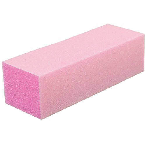 ForPro 15 Pack Pink Buffing Block, 100/180 Grit, 3.75" x 1" x 1" Buffer - size: 15 Count (Pack of 1)