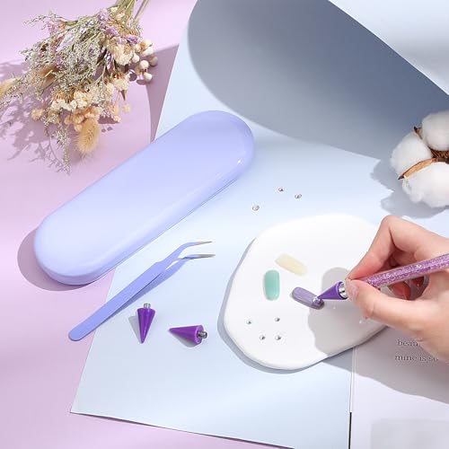 Tatuo Rhinestone Picker Tool Bedazzling Pen Dual Head, Purple - color: Purple