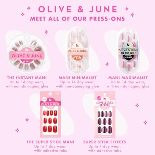 Olive & June Instant Mani Press-On Nails, CDJ Syrup Gradient - color: CDJ Syrup Gradient