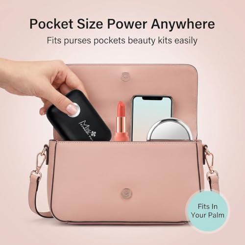 Eyelash fan, mini lash fans for facial, USB handheld eyelash, nail air conditioning blower, rechargeable lash air-fan quiet, portable cooling device (Black) - color: Black