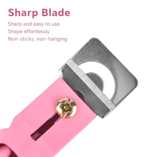 3 Pieces Acrylic False Nail Clippers, Stainless Steel Tip Cutters