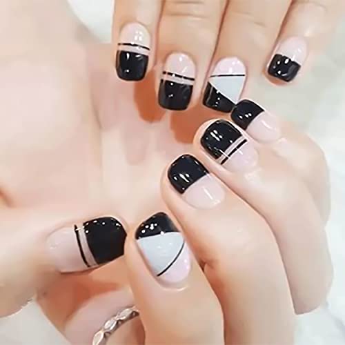 4500 Pieces 90 Sheets French Tip Nail Guides Nail Stencils Self Adhesive Nail Art Stickers French Manicure Strips Nail Design Tools French Nail Stickers for Nail Art (Straight Line) - color: No4