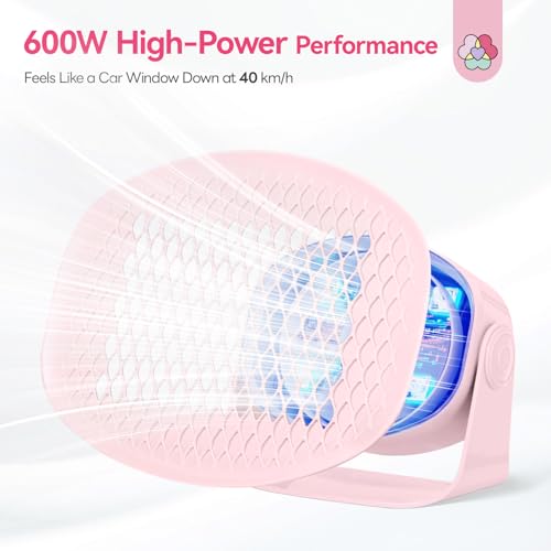 SAVILAND Adjustable Nail Polish Dryer for Regular Nail Polish - color: Pink-Big