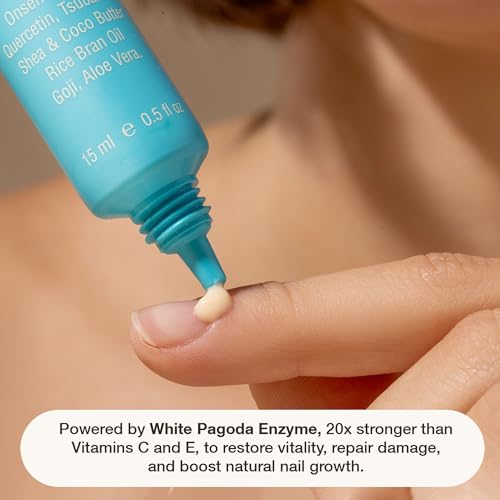 ONSEN Nail & Cuticle Cream Treatment w/Japanese Tsubaki, Jojoba & Lavender Oil, Shea Butter – Strengthens Nails, Softens Cuticles - Daily Repair Care (1 Count/15 ml) - size: 0.5 Fl Oz (Pack of 1)