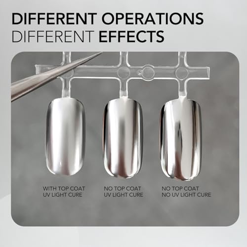 GAOY Metallic Silver Gel Nail Polish Art Liner, 8ml 3D Mirror Chrome Effect