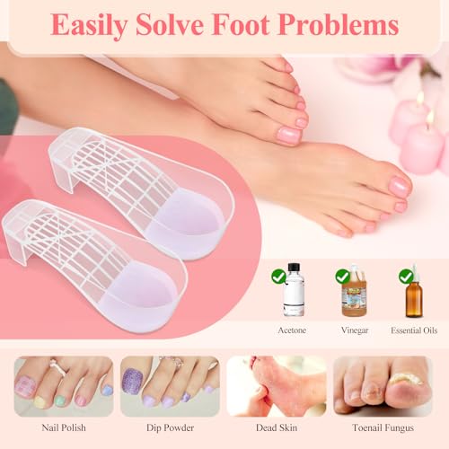 LIONVISON Acetone Nail Soaking Bowl: Toe Soak Off Bowl Manicure Soak Bowl - color: Clear
