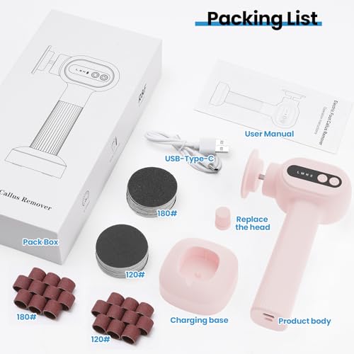 2-in-1 Electric Callus Remover for Feet, Professional Pedicure Tools Gift - color: Pearl White