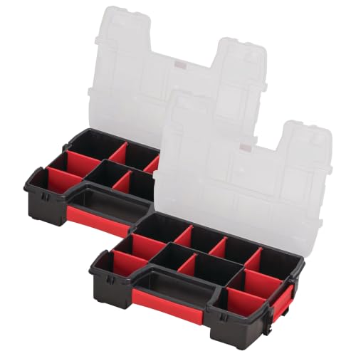 CRAFTSMAN Small Storage Organizer, 10 Compartment, Plastic (CMST14021) (Pack of 2) - size: 1 Count (Pack of 2), style: Small Organizer