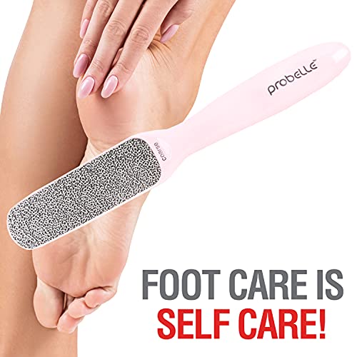 Probelle Double Sided Nickel Foot File Callus Remover, Pink - color: Pink