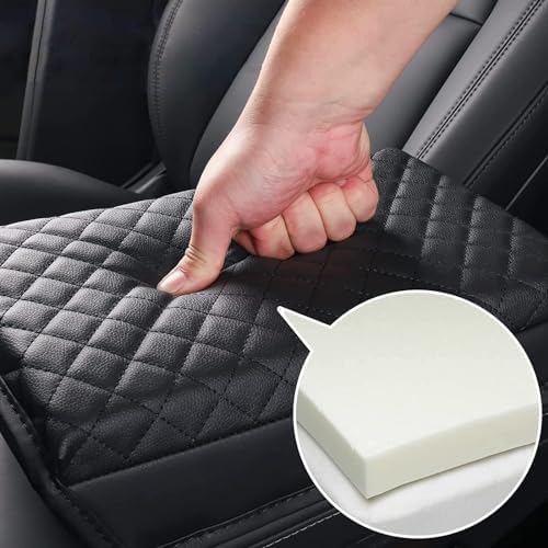 AOMSAZTO Armrest Console Covers for 2013-2018 Nissan Altima Heightening Pad - color: Black with Heightened Pad, size: 2013-2018