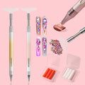 2 Pieces Diamond Art Refillable Wax Pen for Diamond Painting - color: Orange&Gold