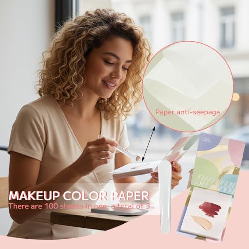 300 pcs Makeup Mixing Palette Paper, Disposable Foundation Mixing Paper
