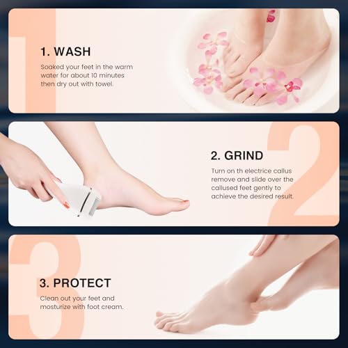 Electric Foot Callus Remover Rechargeable Pedicure Tool for Cracked Heels